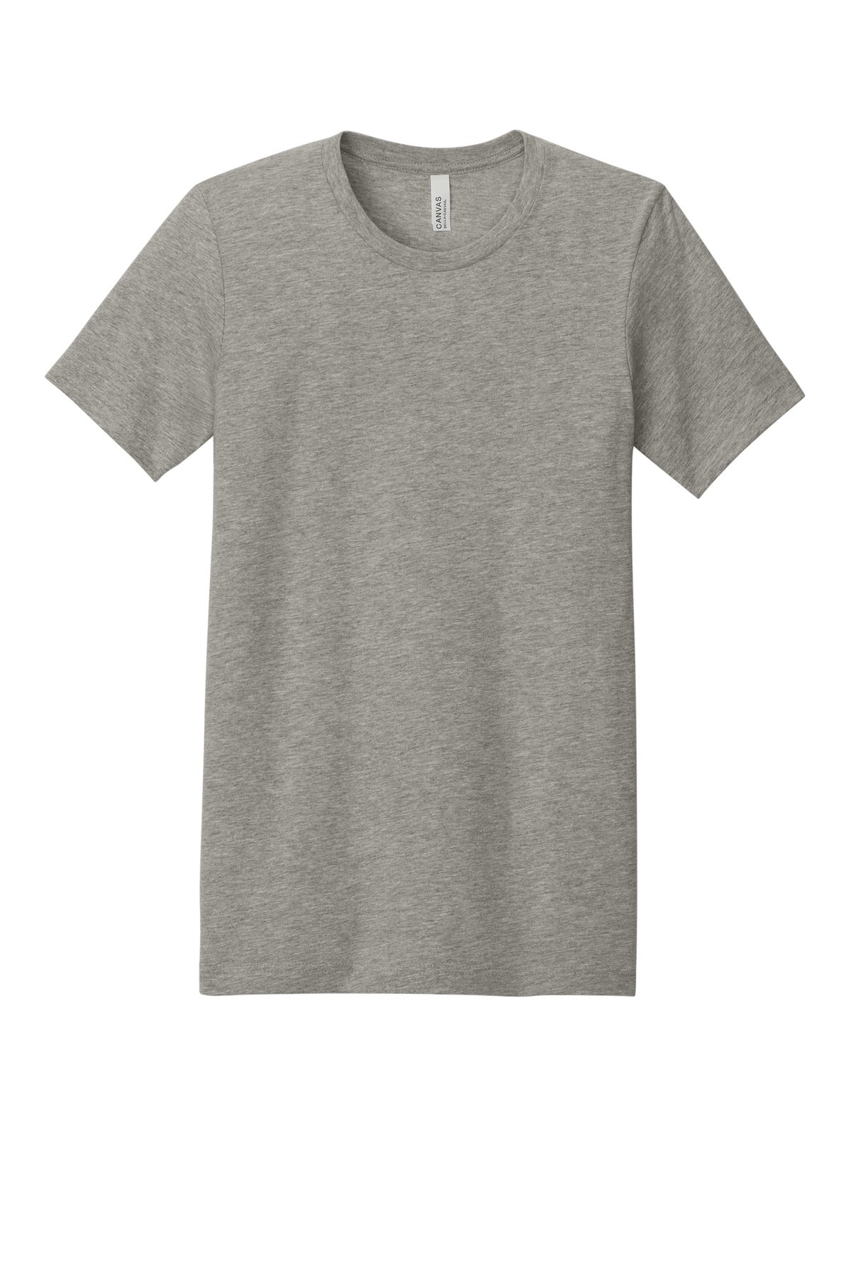 Front View of Ht Stone BELLA+CANVAS Unisex Heather CVC Short Sleeve Tee. BC3001CVC