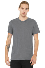 Front View of Ht Storm BELLA+CANVAS Unisex Heather CVC Short Sleeve Tee. BC3001CVC