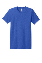 Front View of Ht True Royal BELLA+CANVAS Unisex Heather CVC Short Sleeve Tee. BC3001CVC