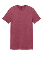 Front View of HtCardinal Gildan Softstyle T-Shirt. 64000