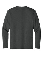 Front View of HtdChar District Perfect Weight Long Sleeve Tee. DT105