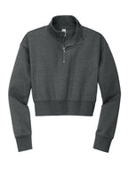 Front View of HtdChar District Women's V.I.T. Fleece 1/2-Zip DT6111