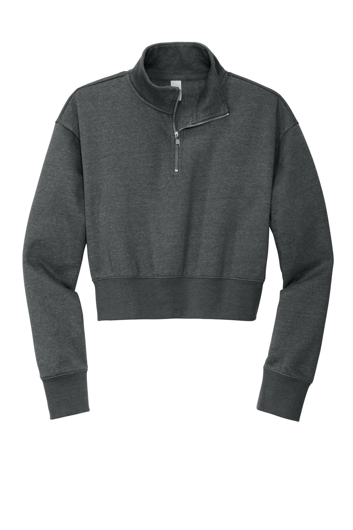 Front View of HtdChar District Women's V.I.T. Fleece 1/2-Zip DT6111