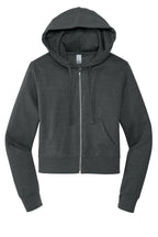 Front View of HtdChar District Women's V.I.T. Fleece Full-Zip Hoodie DT6103
