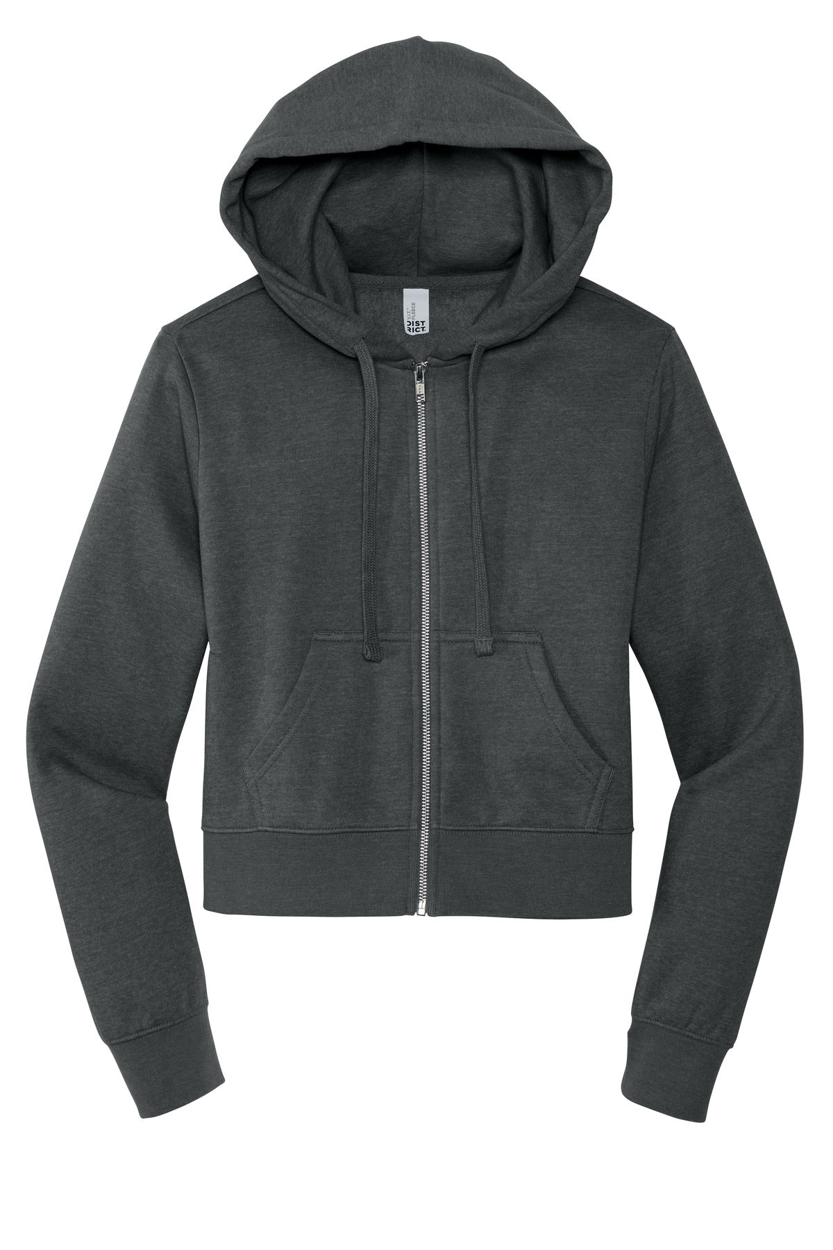 Front View of HtdChar District Women's V.I.T. Fleece Full-Zip Hoodie DT6103