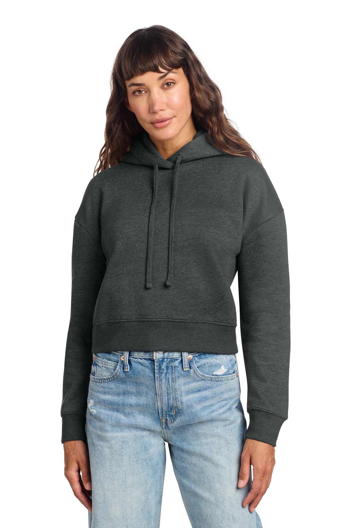 Front View of HtdChar District Women's V.I.T. Fleece Hoodie DT6101