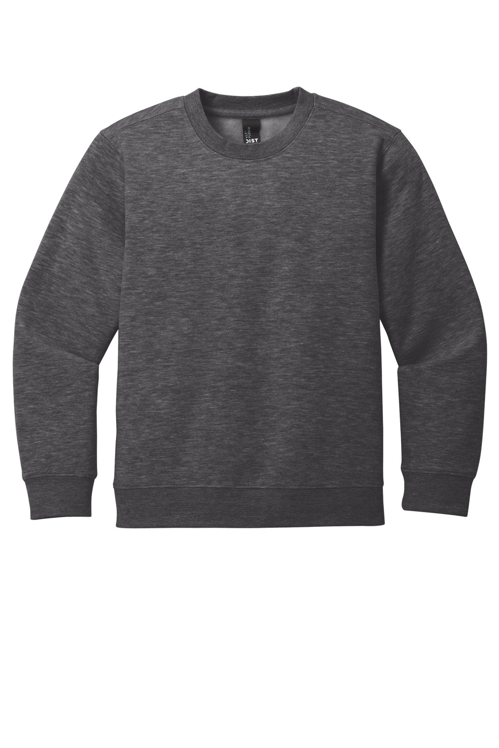 Front View of HtdChar District Youth V.I.T. Fleece Crew DT6104Y