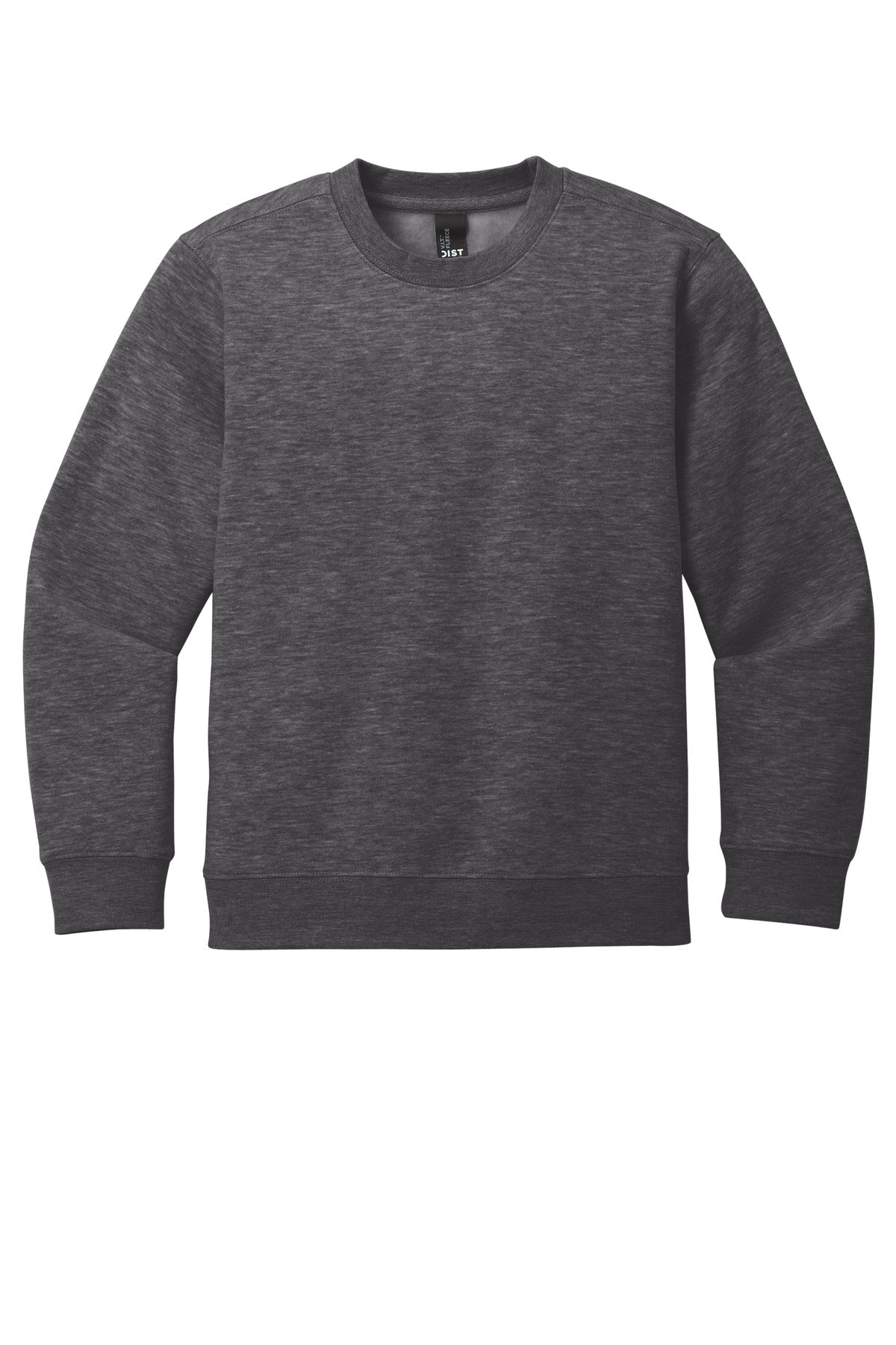 Front View of HtdChar District Youth V.I.T. Fleece Crew DT6104Y