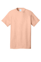 Front View of HtdDstyPch Port & Co Core Cotton Tee. PC54