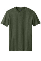 Front View of HtdForGrn District Perfect Blend CVC Tee. DM108