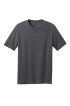 Front View of Hthr Charcoal District Perfect Blend CVC Tee. DM108