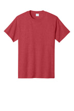 Front View of Hthr Red Port & Co Core Cotton Tee. PC54