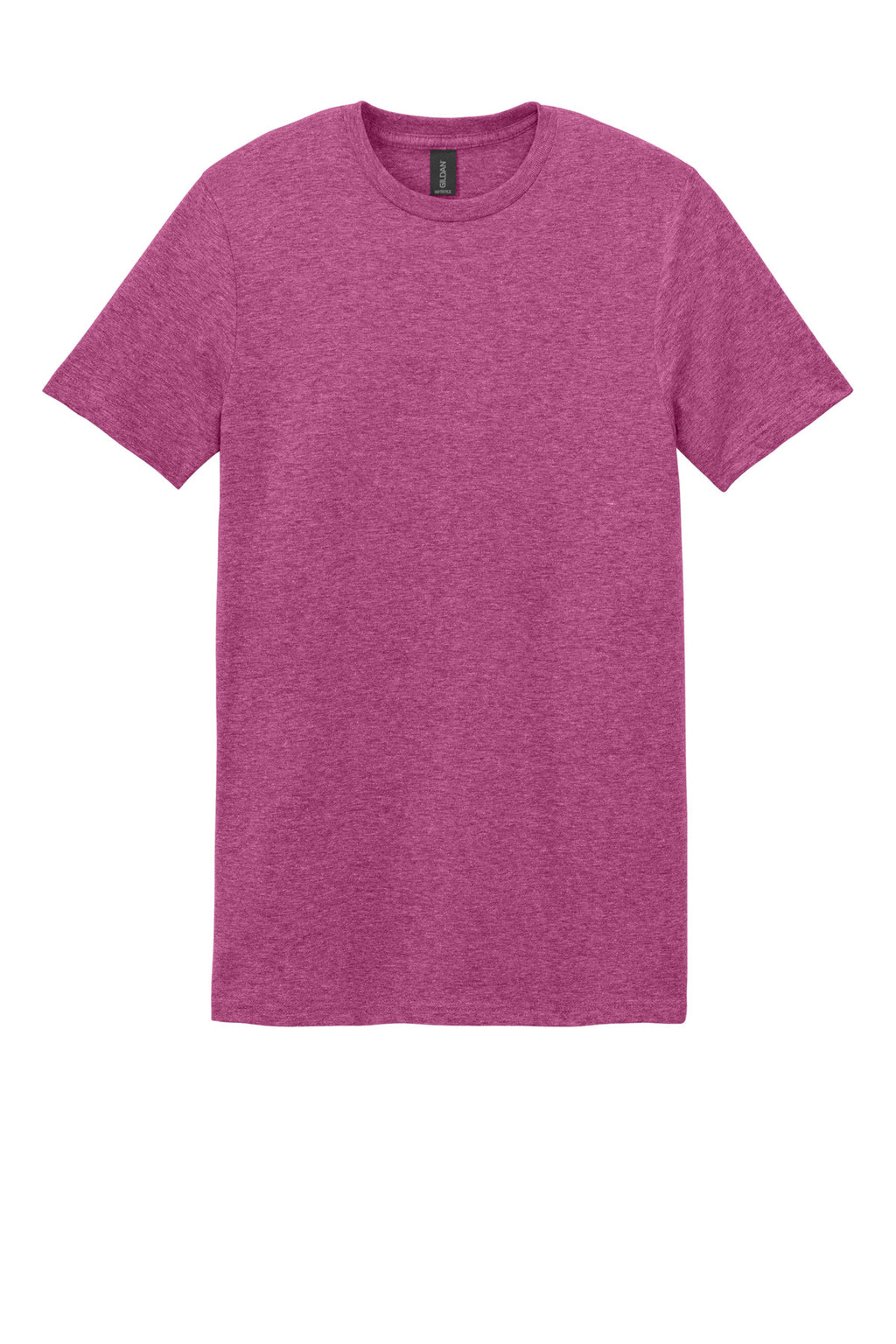 Front View of HthrBerry Gildan Softstyle T-Shirt. 64000