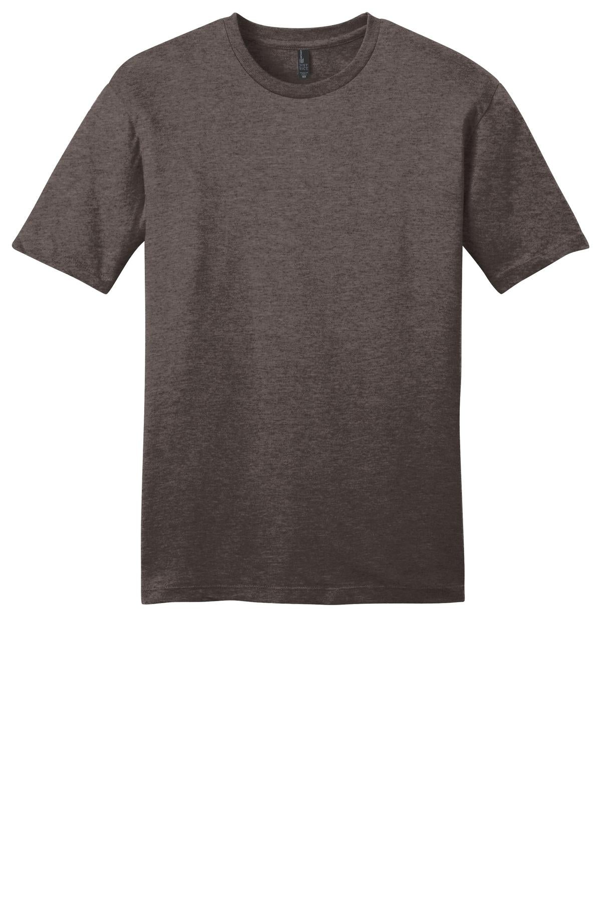 Front View of Hthrd Brown District Very Important Tee . DT6000