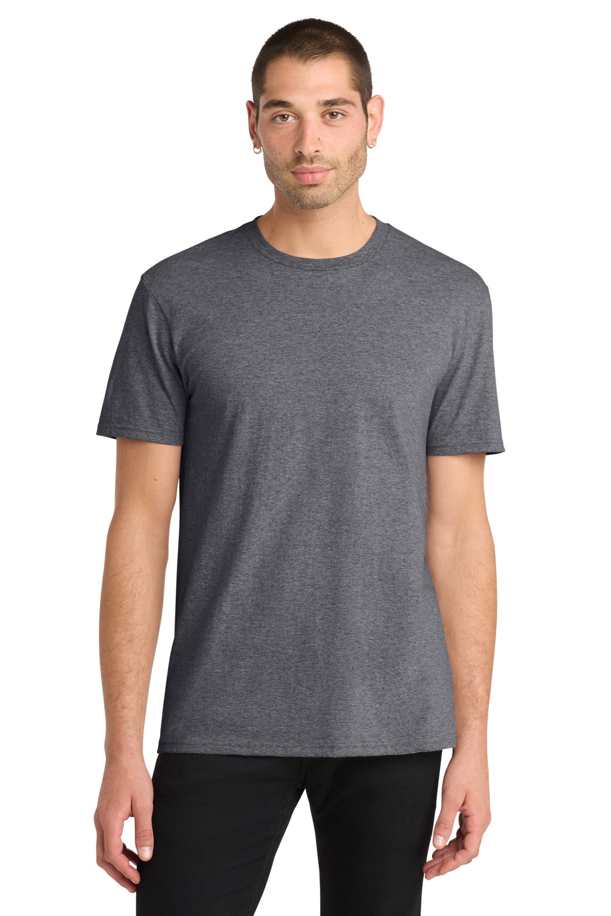 Front View of Hthrd Charcoal District The Concert Tee DT5000