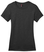 Front View of Hthrd Charcoal District Women's Perfect Weight Tee. DM104L