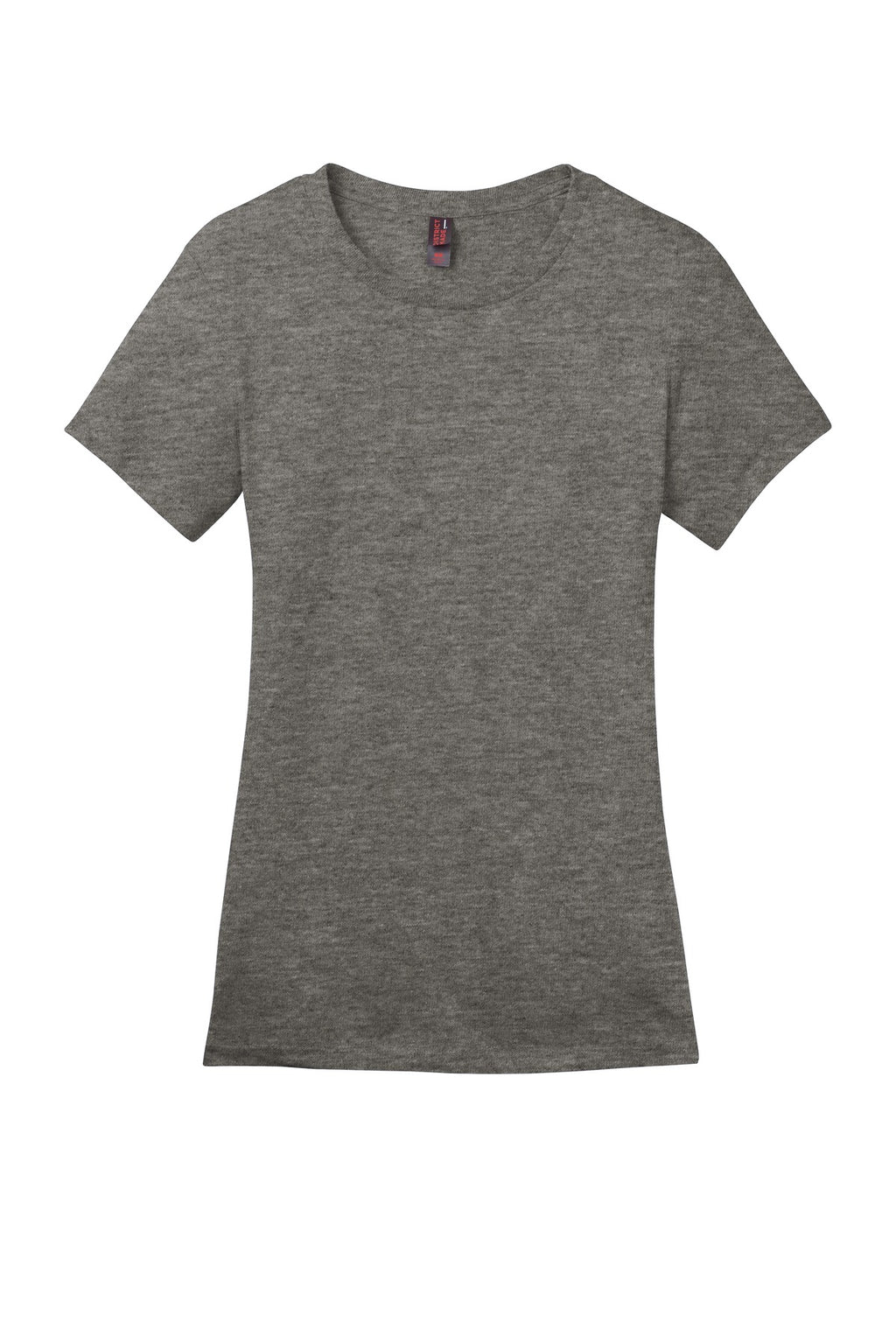 Front View of Hthrd Charcoal District Women's Perfect Weight Tee. DM104L
