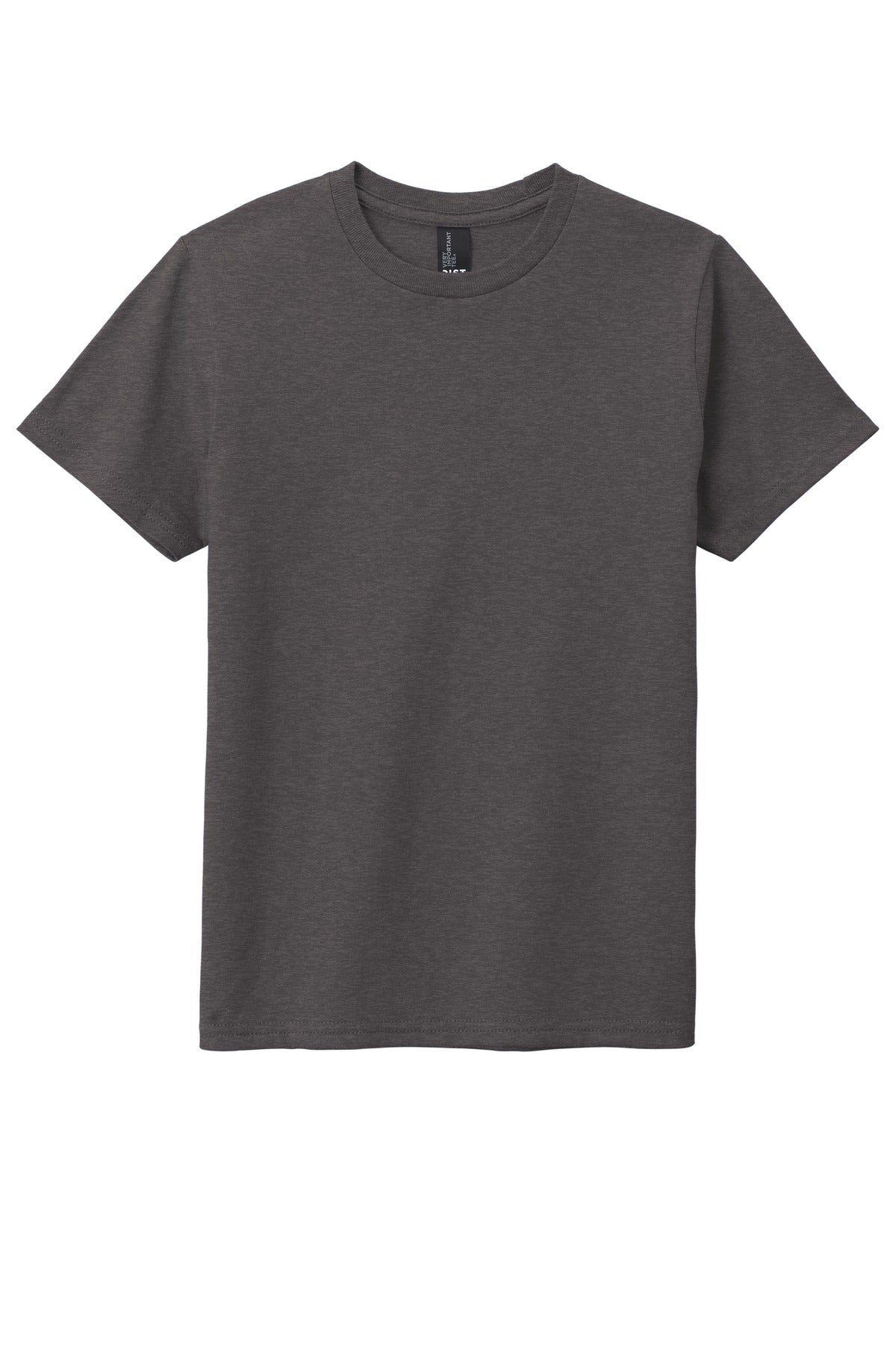 Front View of Hthrd Charcoal District Youth Very Important Tee . DT6000Y