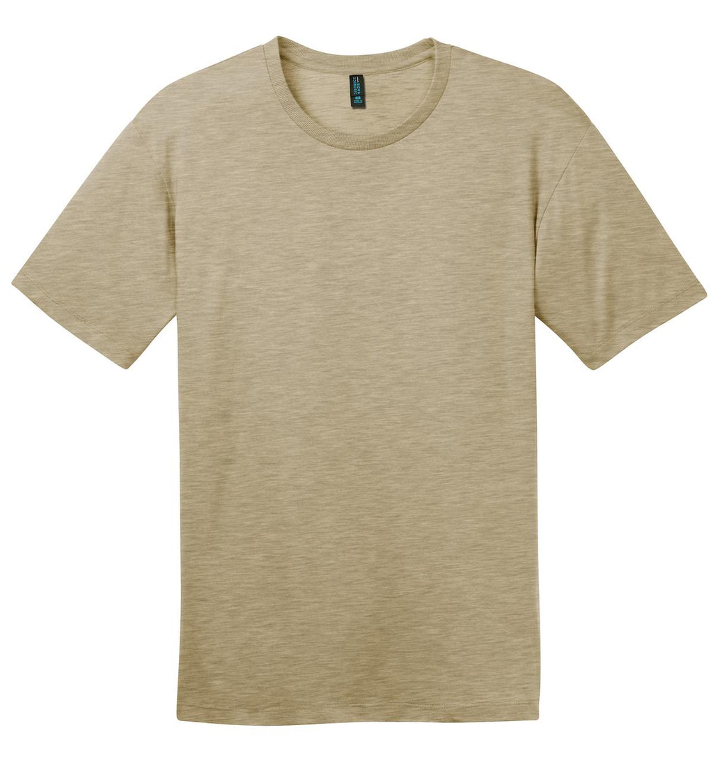 Front View of Hthrd Latte District Perfect Weight Tee. DT104