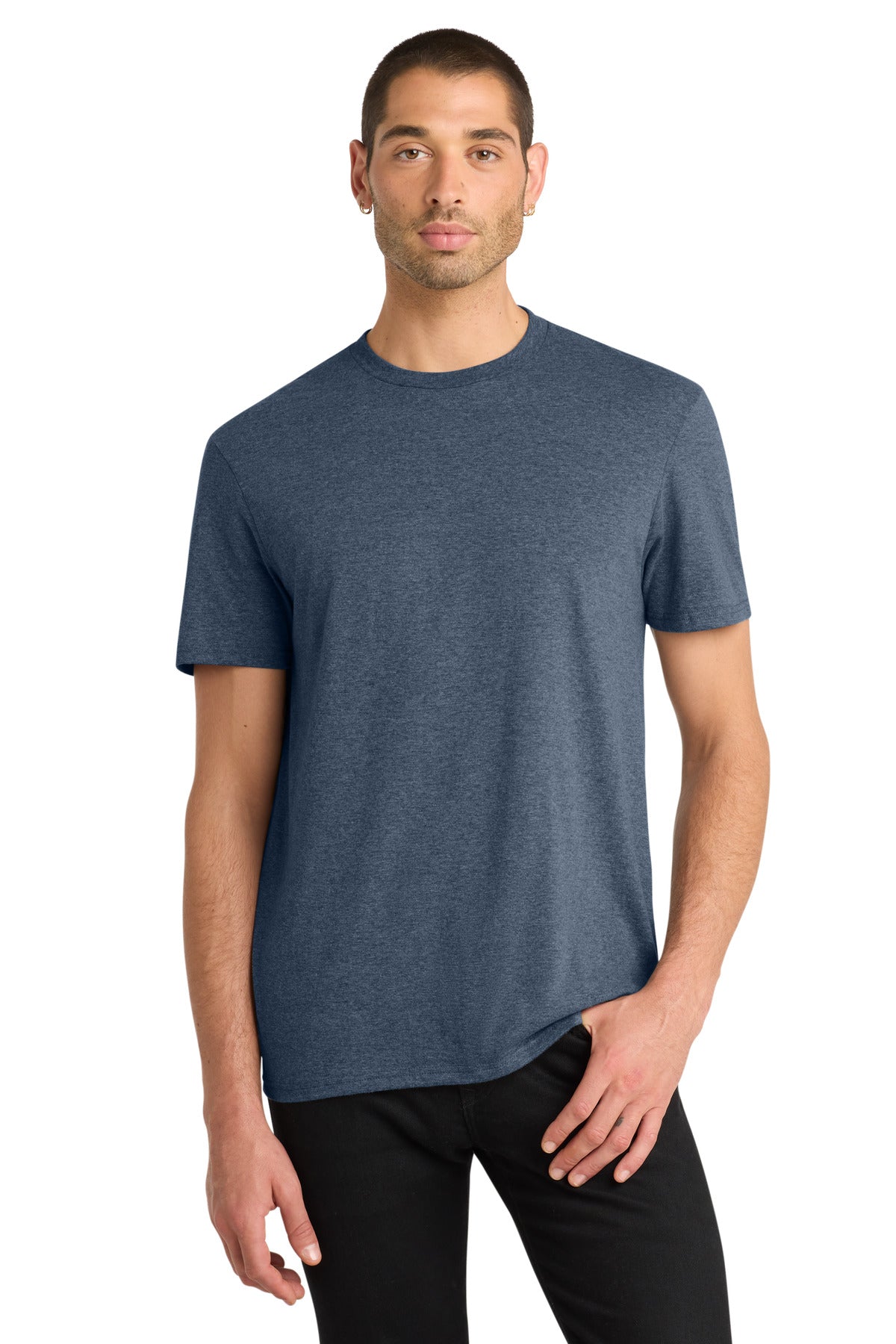 Front View of Hthrd Navy District Very Important Tee . DT6000