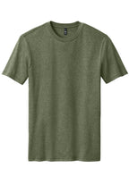 Front View of Hthrd Olive District Perfect Blend CVC Tee. DM108