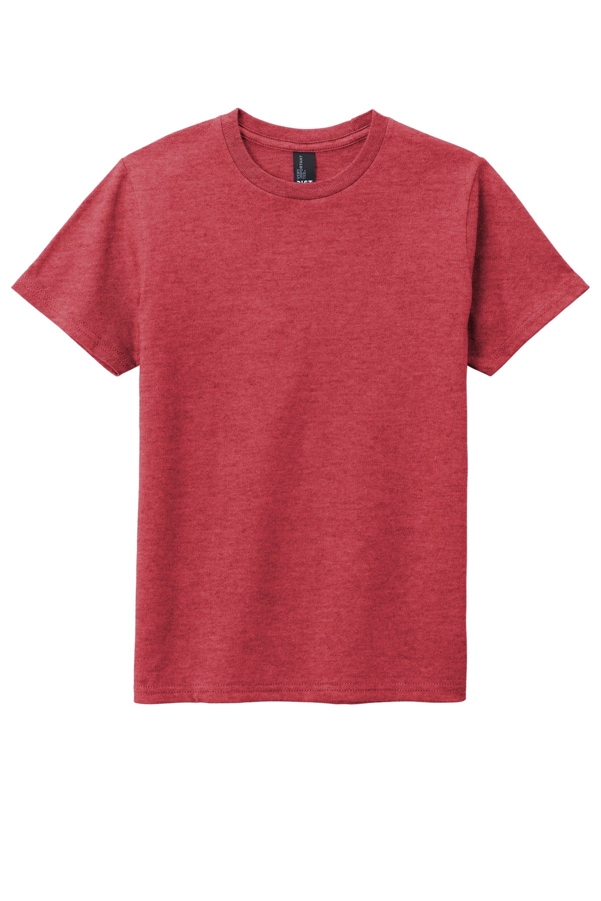 Front View of Hthrd Red District Youth Very Important Tee . DT6000Y