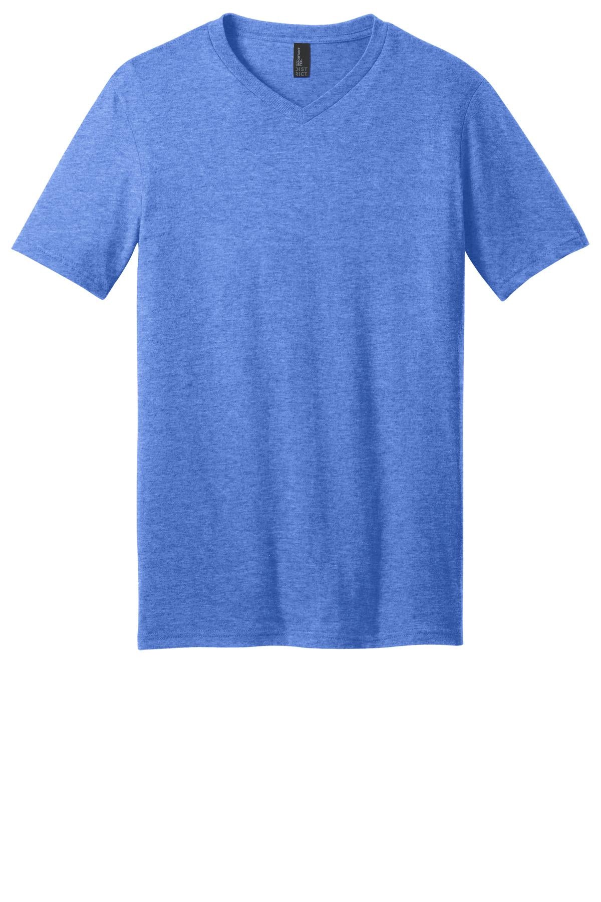 Front View of Hthrd Royal District Very Important Tee V-Neck. DT6500