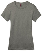 Front View of Hthrd Steel District Women's Perfect Weight Tee. DM104L
