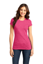 Front View of Hthrd Watermln District Women's Fitted Very Important Tee . DT6001