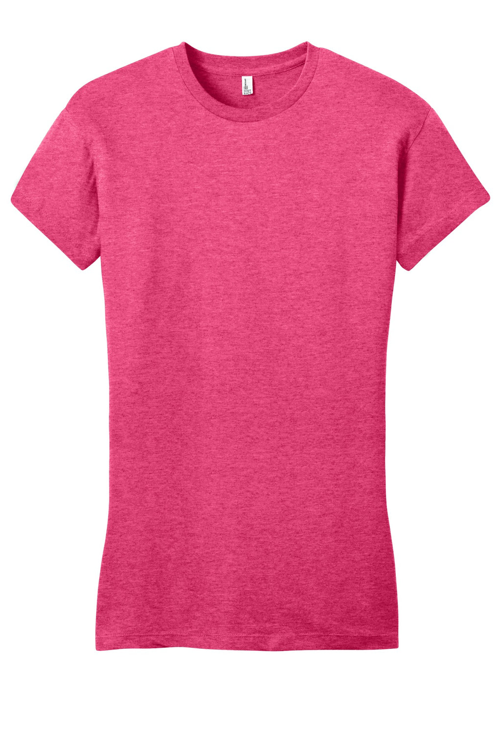 Front View of Hthrd Watermln District Women's Fitted Very Important Tee . DT6001
