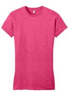 Front View of Hthrd Watermln District Women's Fitted Very Important Tee . DT6001