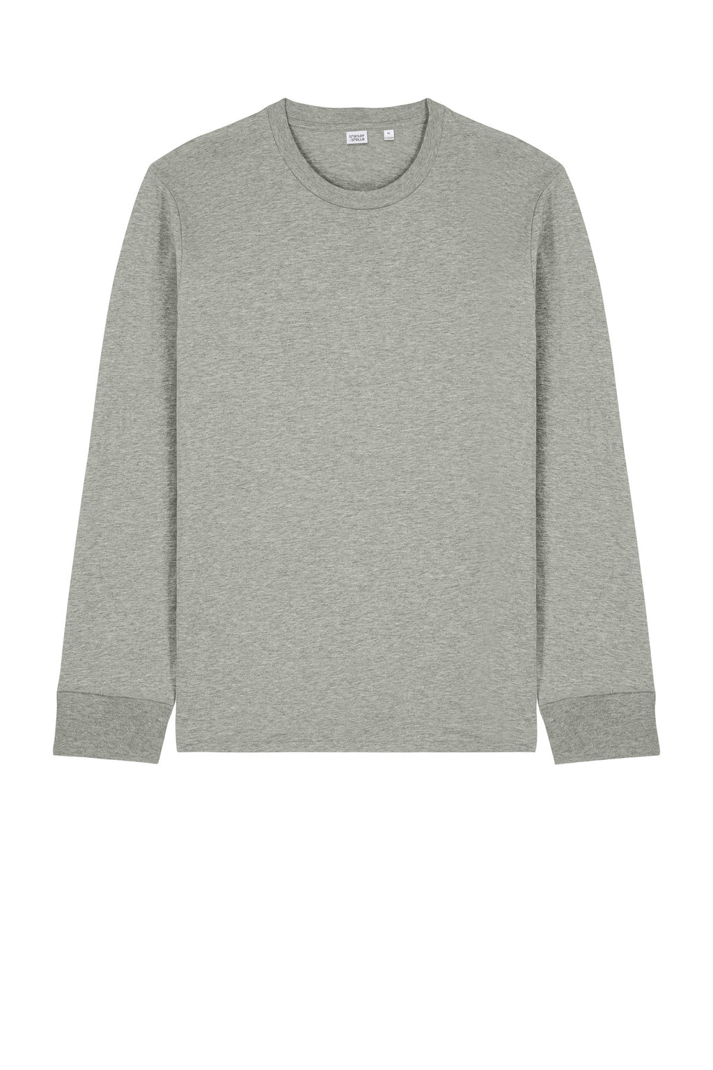 Front View of HthrGrey Stanley/Stella Unisex Creator 2.0 Long Sleeve Tee SXU022