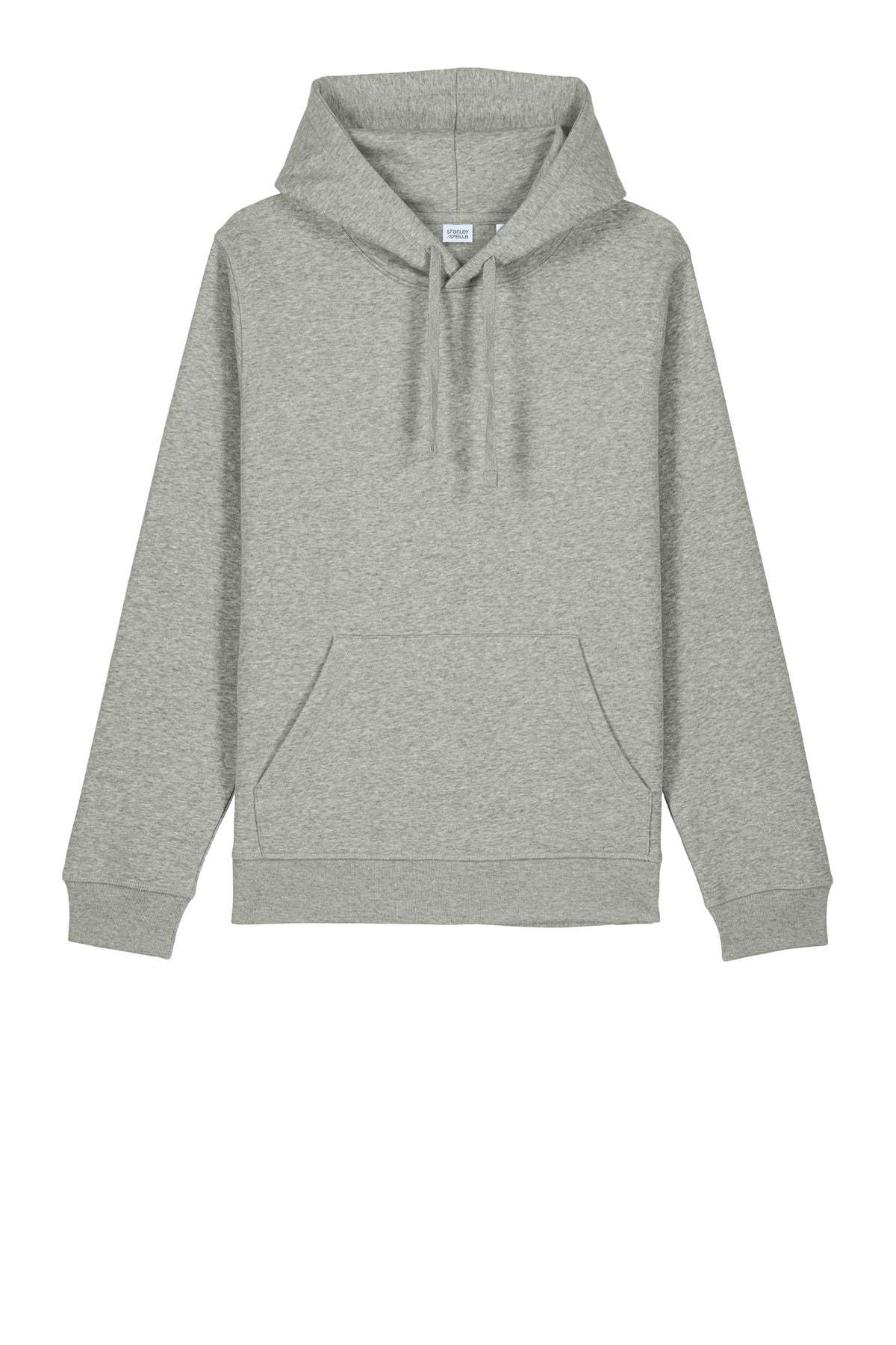 Front View of HthrGrey Stanley/Stella Unisex Drummer 2.0 Hooded Sweatshirt SXU009