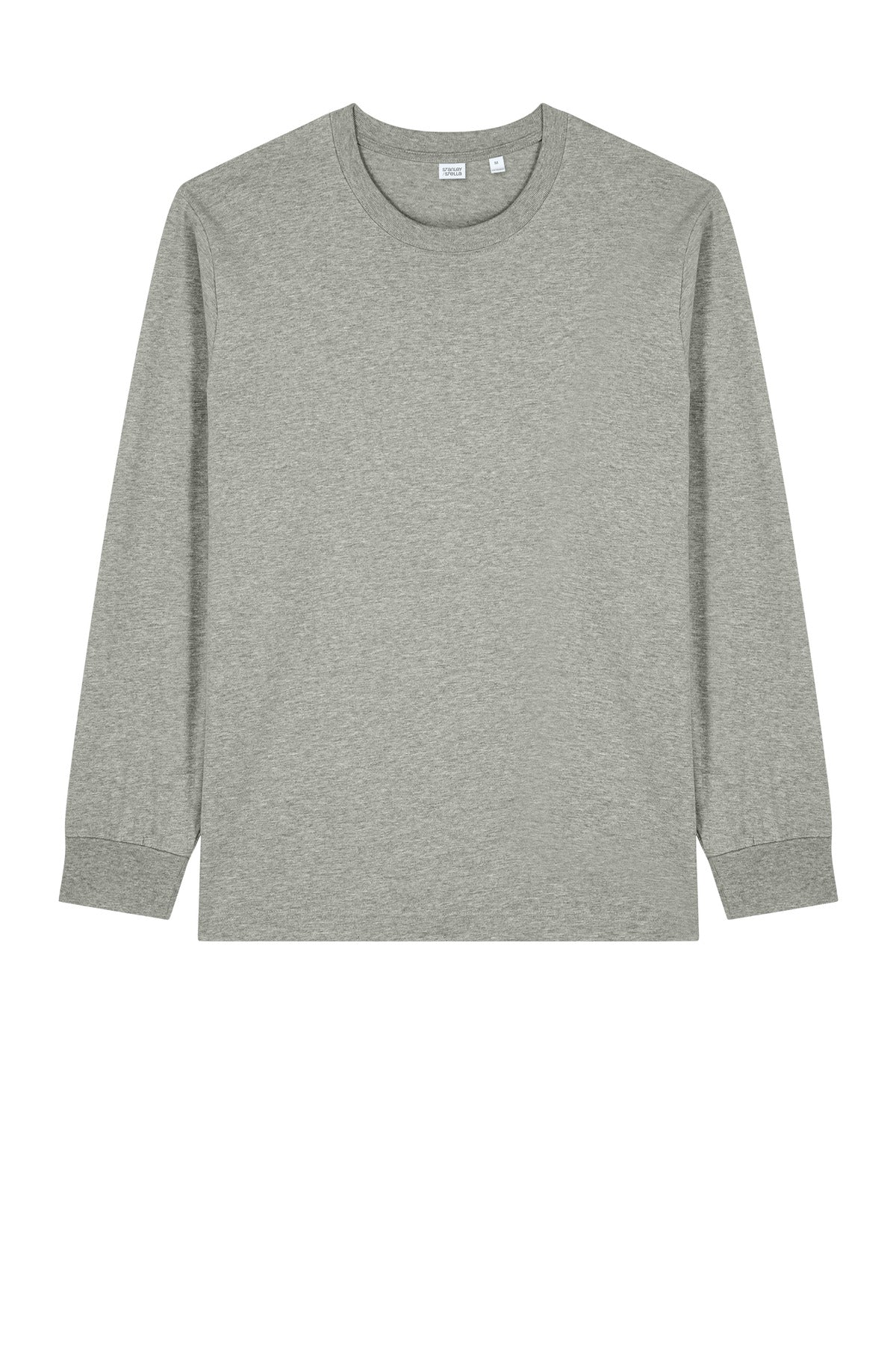 Front View of HthrGrey Stanley/Stella Unisex Freestyler Heavyweight Long Sleeve Tee SXU023
