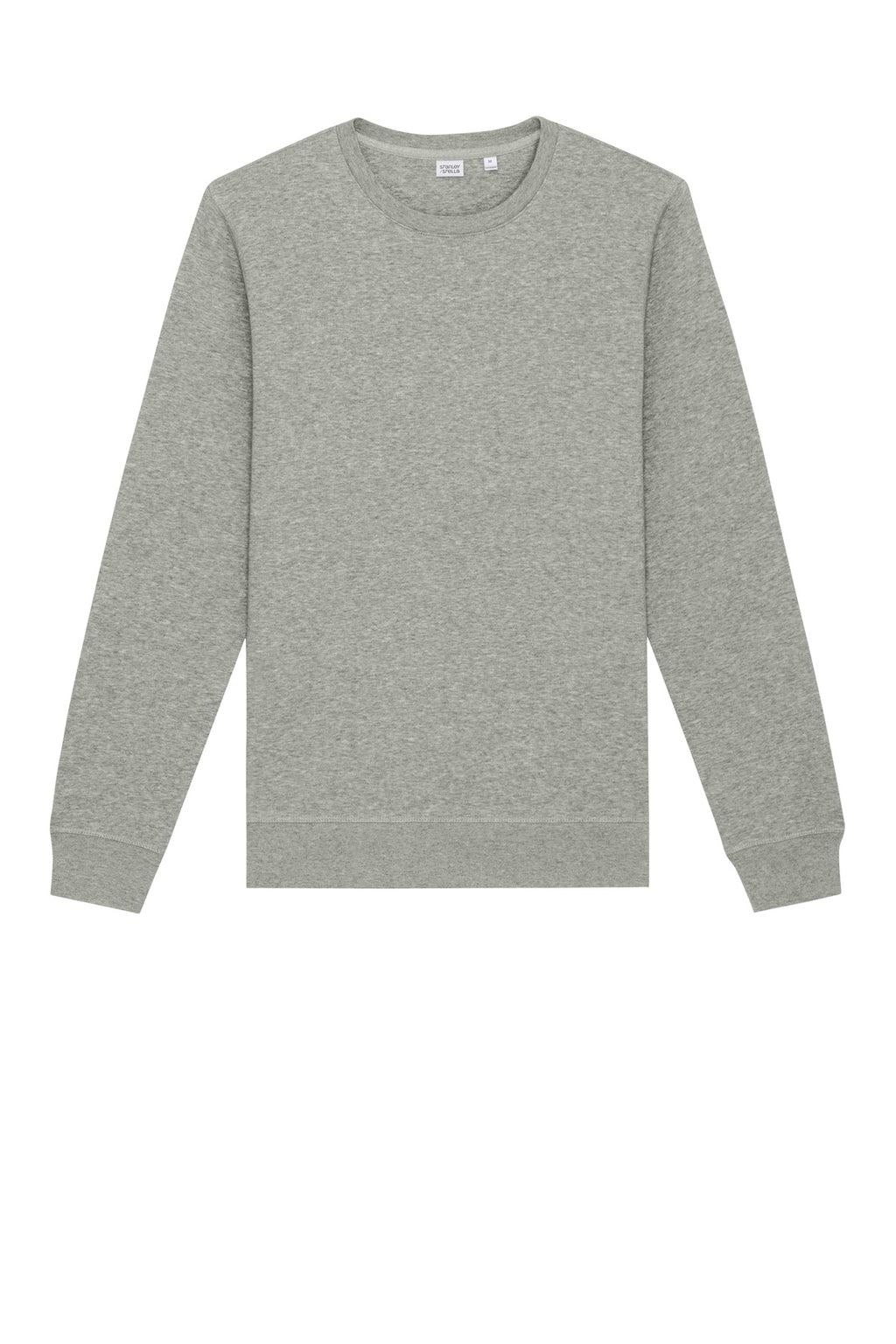 Front View of HthrGrey Stanley/Stella Unisex Roller Crewneck Sweatshirt SXU010