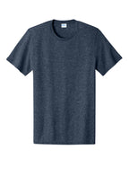 Front View of HthrNavy Port & Co Easy Cotton Tee PC43