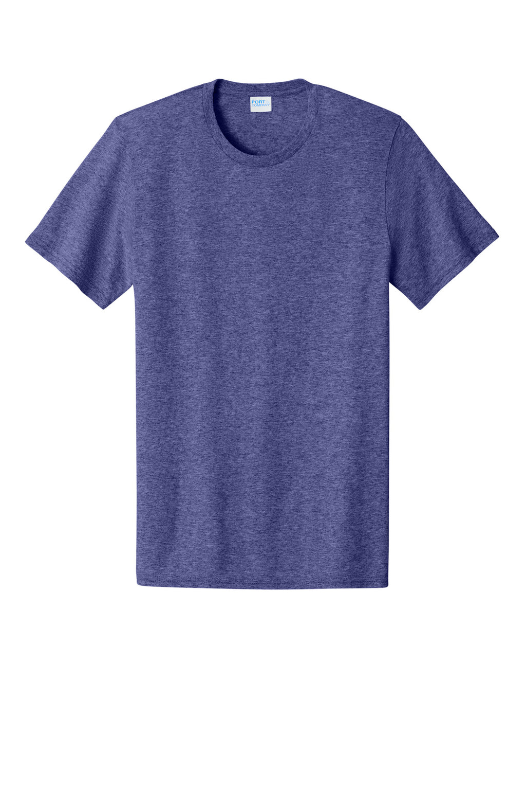 Front View of HthrPurple Port & Co Easy Cotton Tee PC43