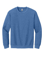 Front View of HtrDpRoyal Gildan Heavy Blend Crewneck Sweatshirt. 18000