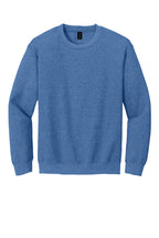 Front View of HtrDpRoyal Gildan Heavy Blend Crewneck Sweatshirt. 18000