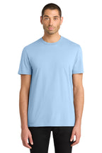 Front View of Ice Blue District Very Important Tee . DT6000