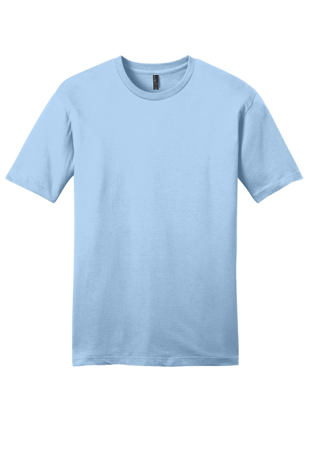 Front View of Ice Blue District Very Important Tee . DT6000