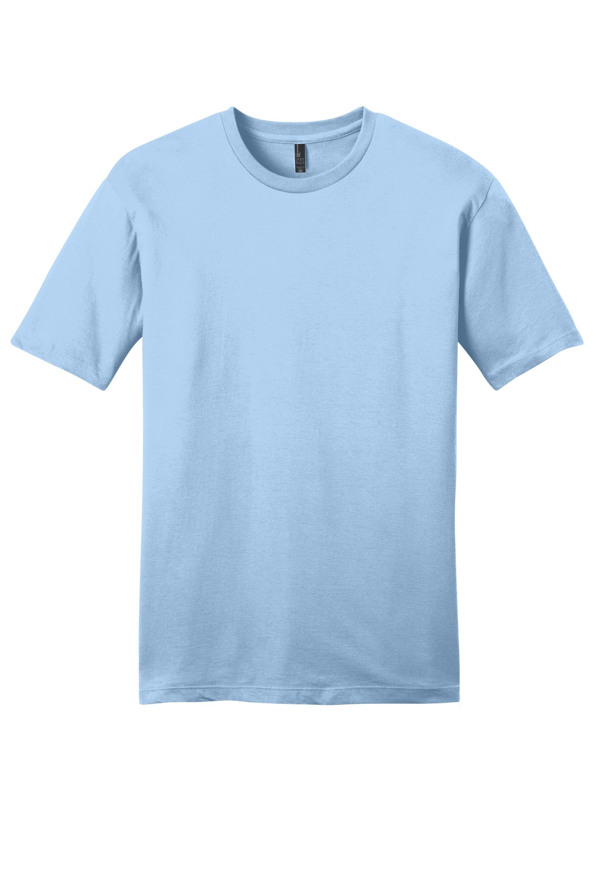 Front View of Ice Blue District Very Important Tee . DT6000