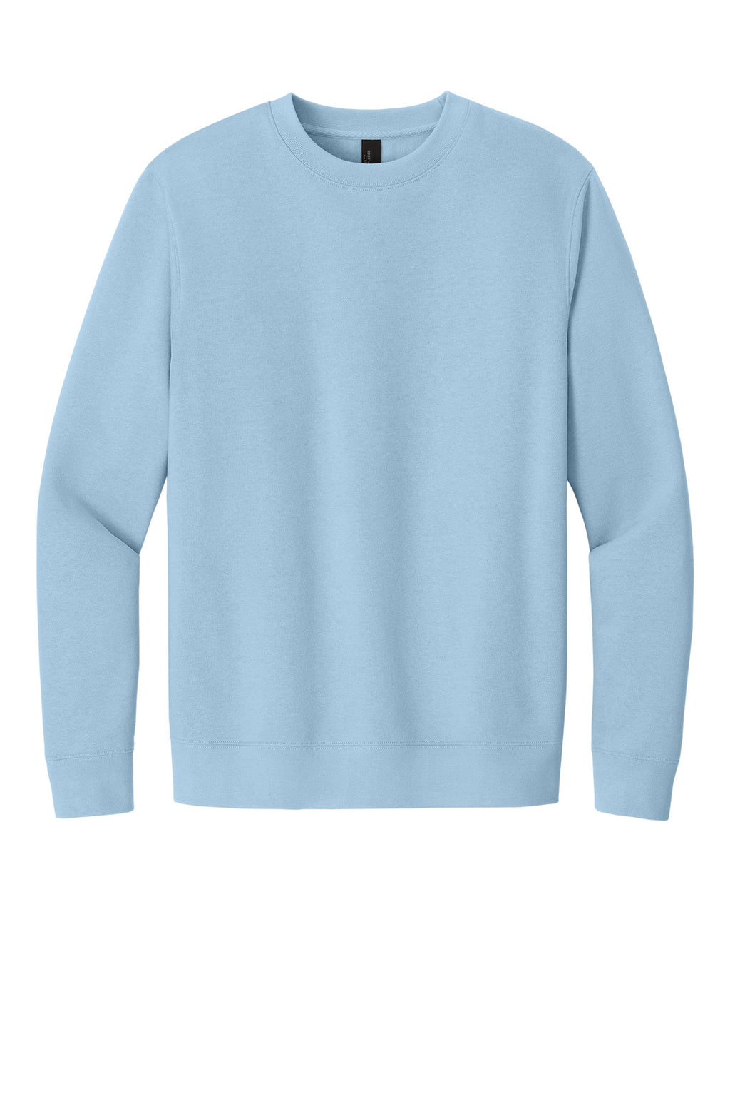 Front View of Ice Blue District V.I.T. Fleece Crew DT6104