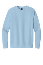 Front View of Ice Blue District V.I.T. Fleece Crew DT6104
