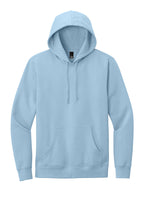Front View of Ice Blue District V.I.T. Fleece Hoodie DT6100