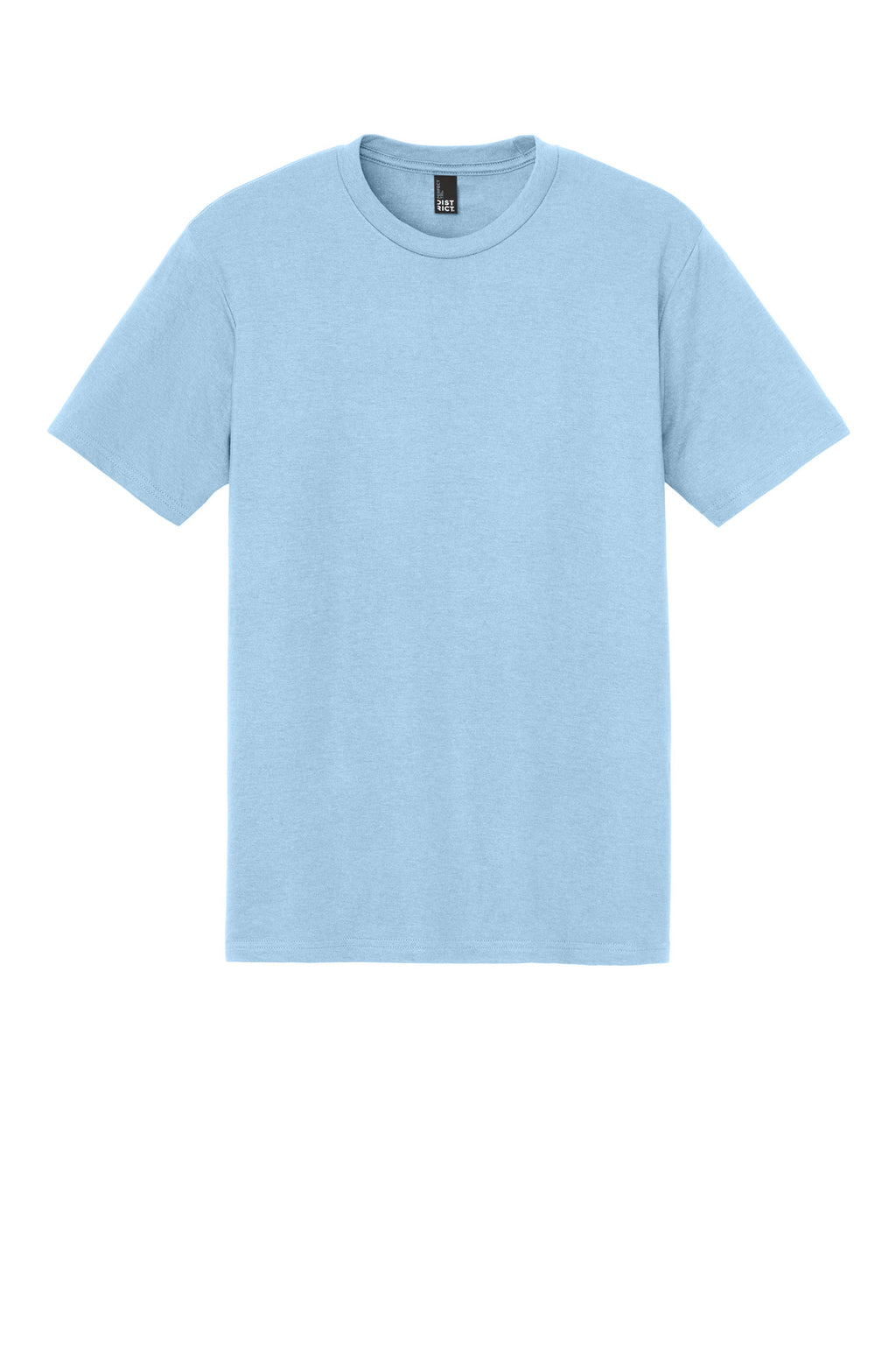 Front View of IceBlue District Perfect Tri Tee. DM130