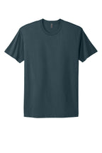 Front View of Indigo Next Level Apparel Adult Cotton Tee. NL3600