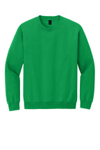 Front View of Irish Green Gildan Heavy Blend Crewneck Sweatshirt. 18000