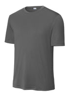 Front View of Iron Grey Sport-Tek PosiCharge Competitor Tee. ST350