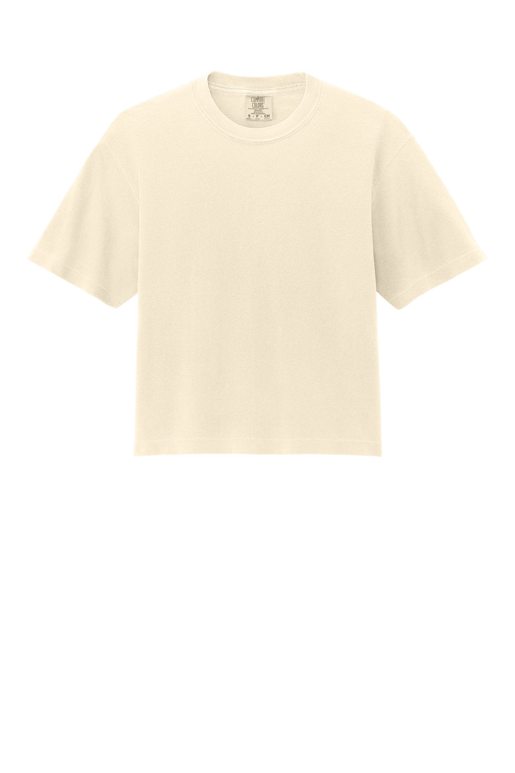 Front View of Ivory Comfort Colors Women's Heavyweight Boxy Tee 3023CL